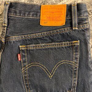 Levi's 501 Original Premium Women's Size 31 X 26 Cropped Distressed High Rise